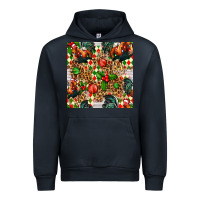 Navy christmas leopard chicken Urban Hoodie - FaDigitalArtStudio