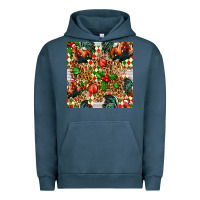 Pigment Midnight Navy christmas leopard chicken Urban Hoodie - FaDigitalArtStudio