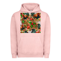 Pigment Salmon christmas leopard chicken Urban Hoodie - FaDigitalArtStudio