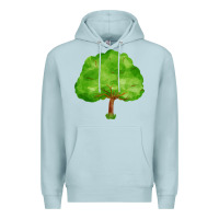 Blue Mist tree Premium Hoodie - FaDigitalArtStudio