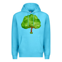 Ocean Blue tree Premium Hoodie - FaDigitalArtStudio