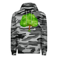 Slate Camo tree Premium Hoodie - FaDigitalArtStudio
