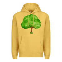 Antique Gold tree Premium Hoodie - FaDigitalArtStudio