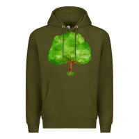 Army Green tree Premium Hoodie - FaDigitalArtStudio
