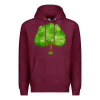 Burgundy tree Premium Hoodie - FaDigitalArtStudio
