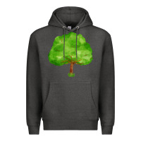 Charcoal Heather tree Premium Hoodie - FaDigitalArtStudio