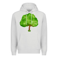 Dove Grey tree Premium Hoodie - FaDigitalArtStudio
