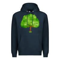 Navy tree Premium Hoodie - FaDigitalArtStudio