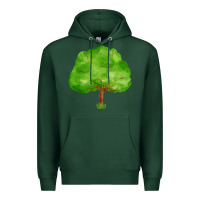 Sports Green tree Premium Hoodie - FaDigitalArtStudio