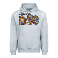Heather Grey coffee İs mt love Urban Hoodie - CowhideDigitalArt