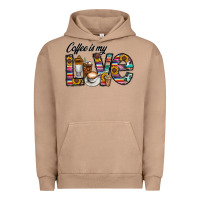 Pigment Burro coffee İs mt love Urban Hoodie - CowhideDigitalArt
