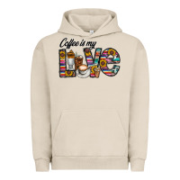 Pigment French Oak coffee İs mt love Urban Hoodie - CowhideDigitalArt