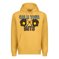 Mustard calm your mits Premium Hoodie - CowhideDigitalArt