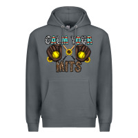 Rock calm your mits Premium Hoodie - CowhideDigitalArt