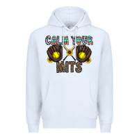 White calm your mits Premium Hoodie - CowhideDigitalArt