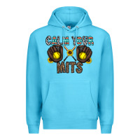 Ocean Blue calm your mits Premium Hoodie - CowhideDigitalArt