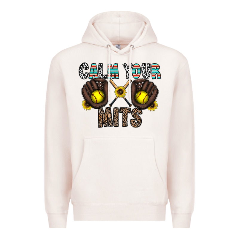 Calm Your Mits Premium Hoodie by CowhideDigitalArt | Teevron