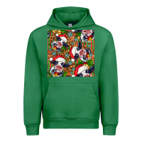 Emerald christmas leopard cow Urban Hoodie - FaDigitalArtStudio