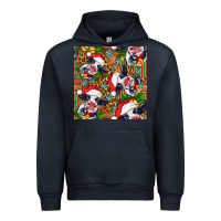 Navy christmas leopard cow Urban Hoodie - FaDigitalArtStudio