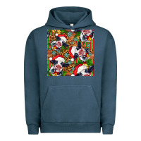 Pigment Midnight Navy christmas leopard cow Urban Hoodie - FaDigitalArtStudio