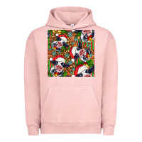 Pigment Salmon christmas leopard cow Urban Hoodie - FaDigitalArtStudio