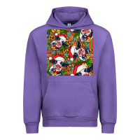 Tulip christmas leopard cow Urban Hoodie - FaDigitalArtStudio