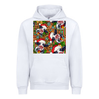White christmas leopard cow Urban Hoodie - FaDigitalArtStudio