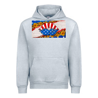 Heather Grey usa life license plate Urban Hoodie - HRA Design Shop