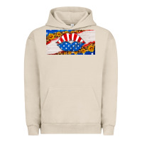 Pigment French Oak usa life license plate Urban Hoodie - HRA Design Shop