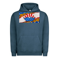 Pigment Midnight Navy usa life license plate Urban Hoodie - HRA Design Shop