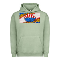 Pigment Oil Green usa life license plate Urban Hoodie - HRA Design Shop