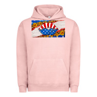 Pigment Salmon usa life license plate Urban Hoodie - HRA Design Shop