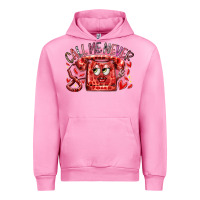 Fuchsia Pink call me never Urban Hoodie - RacoonDesign
