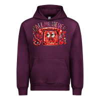 Mauve Wine call me never Urban Hoodie - RacoonDesign