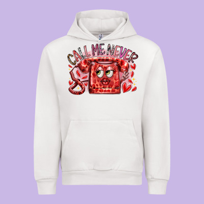 Call Me Never Urban Hoodie Designed By Racoondesign