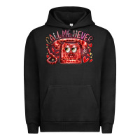 Pigment Black call me never Urban Hoodie - RacoonDesign