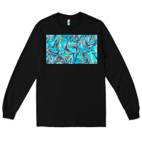 Black humpback whale cup Long Sleeve Tee - BarkalooDesign