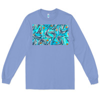 Colony Blue humpback whale cup Long Sleeve Tee - BarkalooDesign