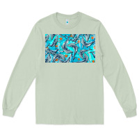 Matcha humpback whale cup Long Sleeve Tee - BarkalooDesign