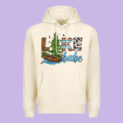 Lake Babe Premium Hoodie Designed By Hra Design Shop