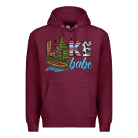 Burgundy lake babe Premium Hoodie - HRA Design Shop