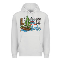 Dove Grey lake babe Premium Hoodie - HRA Design Shop