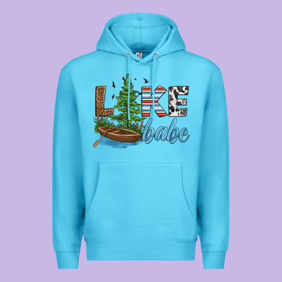 Lake Babe Premium Hoodie Designed By Hra Design Shop
