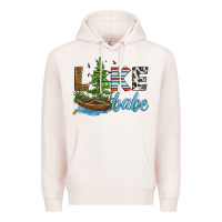 Pale Pink lake babe Premium Hoodie - HRA Design Shop