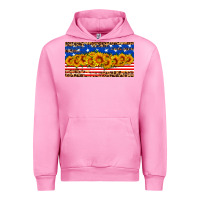 Fuchsia Pink usa flag sunflowers license plate Urban Hoodie - HRA Design Shop