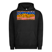 Pigment Black usa flag sunflowers license plate Urban Hoodie - HRA Design Shop