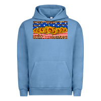 Pigment Pebble Blue usa flag sunflowers license plate Urban Hoodie - HRA Design Shop
