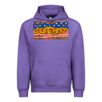 Tulip usa flag sunflowers license plate Urban Hoodie - HRA Design Shop