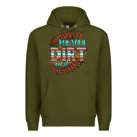 Army Green rub some dirt on it softball Premium Hoodie - HRA Design Shop