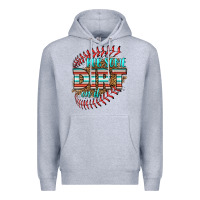 Heather Grey rub some dirt on it softball Premium Hoodie - HRA Design Shop